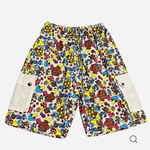 Vintage Mushroom  Patterned Mens  Cargo Shorts